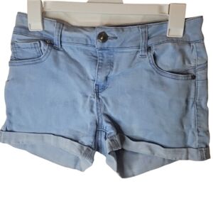 Wax Jeans Butt. I Love You! Women Mid Waist Cuffed Hem Denim Shorts M